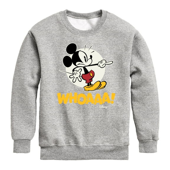 Disney - Mickey Mouse - WHOAAA! - Youth Crewneck Fleece Sweatshirt