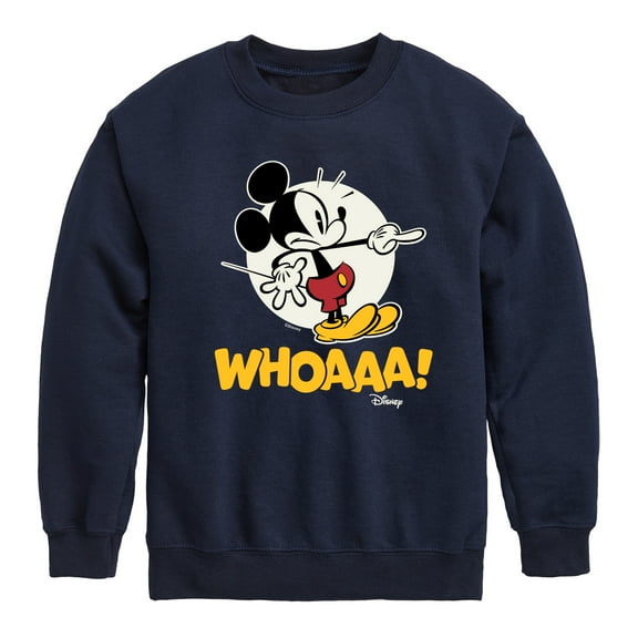 Disney - Mickey Mouse - WHOAAA! - Youth Crewneck Fleece Sweatshirt