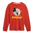 thumbnail image 1 of Disney - Mickey Mouse - WHOAAA! - Youth Long Sleeve Graphic T-Shirt, 1 of 5