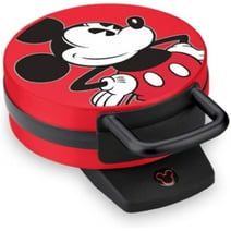 Disney Mickey Mouse Waffle Maker, Red 6"