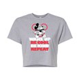 thumbnail image 1 of Disney - Mickey Mouse - Wake Up, Be Cool, Be Kind, Repeat - Juniors Cropped Cotton Blend T-Shirt, 1 of 5