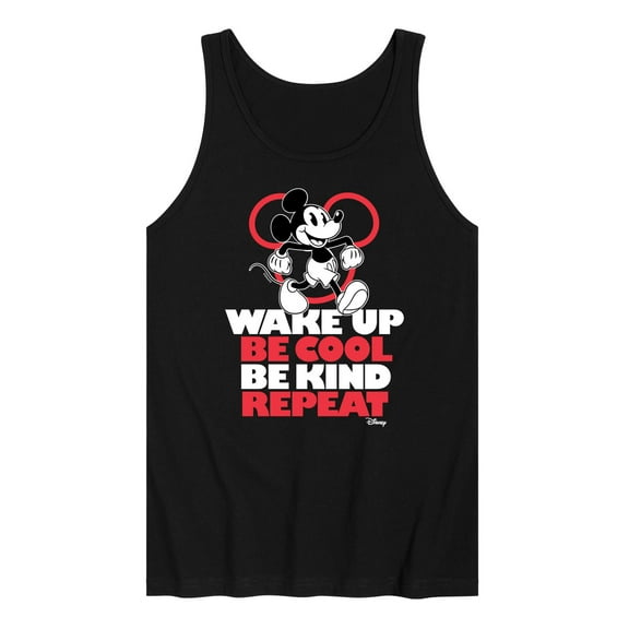 Disney - Mickey Mouse - Wake Up, Be Cool, Be Kind, Repeat - Men's Jersey Tank Top