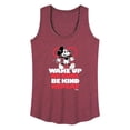 thumbnail image 1 of Disney - Mickey Mouse - Wake Up, Be Cool, Be Kind, Repeat - Women's Racerback Tank Top, 1 of 4