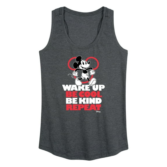Disney - Mickey Mouse - Wake Up, Be Cool, Be Kind, Repeat - Women's Racerback Tank Top