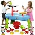 thumbnail image 1 of Disney Mickey Mouse Water Table by Delta Children - 3-Tier Water Table with 11-Piece Toy Set, Blue, 1 of 16