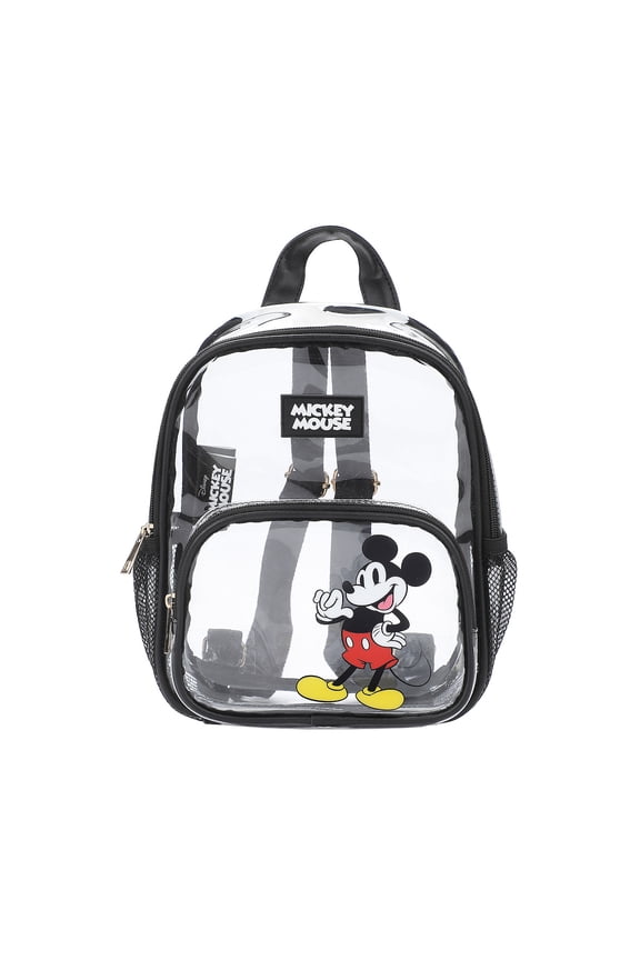 Disney Mickey Mouse Waving Adult 11 Clear Mini Backpack