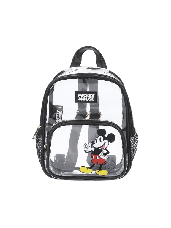 Disney Mickey Mouse Adult 11" Clear Mini Backpack