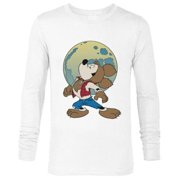 Disney Mickey Mouse Werewolf Halloween Costume - Long Sleeve T-Shirt for Men - Customized-White
