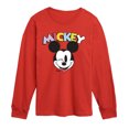 thumbnail image 1 of Disney - Mickey Mouse Wink Boys' Long Sleeve Graphic T-Shirt, 1 of 4