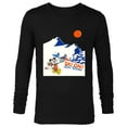 thumbnail image 1 of Disney Mickey Mouse Winter Sports Skiing Ski On Let’s Winter - Long Sleeve T-Shirt for Men - Customized-Black, 1 of 5