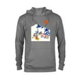 thumbnail image 1 of Disney Mickey Mouse Winter Sports Skiing Ski On Let’s Winter - Pullover Hoodie for Adults - Customized-Athletic Heather, 1 of 5