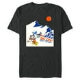 thumbnail image 1 of Disney Mickey Mouse Winter Sports Skiing Ski On Let’s Winter - Short Sleeve Blended T-Shirt for Adults - Customized-Dark Heather, 1 of 5