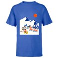 thumbnail image 1 of Disney Mickey Mouse Winter Sports Skiing Ski On Let’s Winter - Short Sleeve T-Shirt for Kids - Customized-Royal, 1 of 5