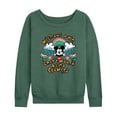 thumbnail image 1 of Disney - Mickey Mouse - Without Rain There Would Be No Flowers - Women's Lightweight French Terry Long Sleeve Shirt, 1 of 4