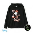 thumbnail image 1 of Disney Mickey Mouse Women Hoodie Minnie Glow In The Dark Graphic Halloween Pumpkin Family Set Sweatshirt Sizes S-XL, 1 of 7