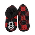 thumbnail image 1 of Disney Mickey Mouse, Women's 3D Cable Knit Chenille Slipper Socks, 1-Pack, Size 4-10, 1 of 2