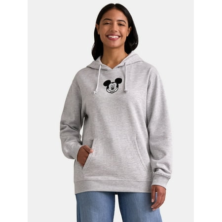 Disney Mickey Mouse Women’s Graphic Hoodie Sweatshirt, Sizes XXS-2XL