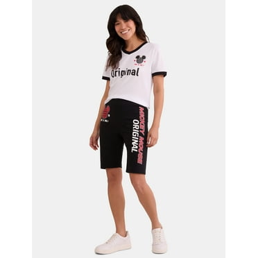 Disney Mickey Mouse Women's Graphic Tee with Short Sleeves, Sizes XXS-XXL