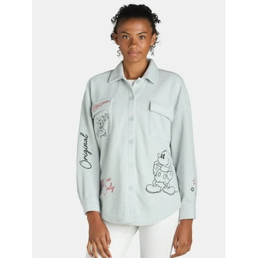 Disney Mickey Mouse Women's Shacket, Sizes XXS-XXL
