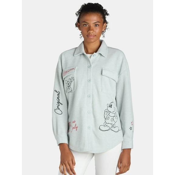 Disney Mickey Mouse Women's Shacket, Sizes XXS-XXL