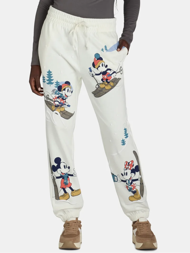 Disney Mickey Mouse Women's Winter Graphic Joggers