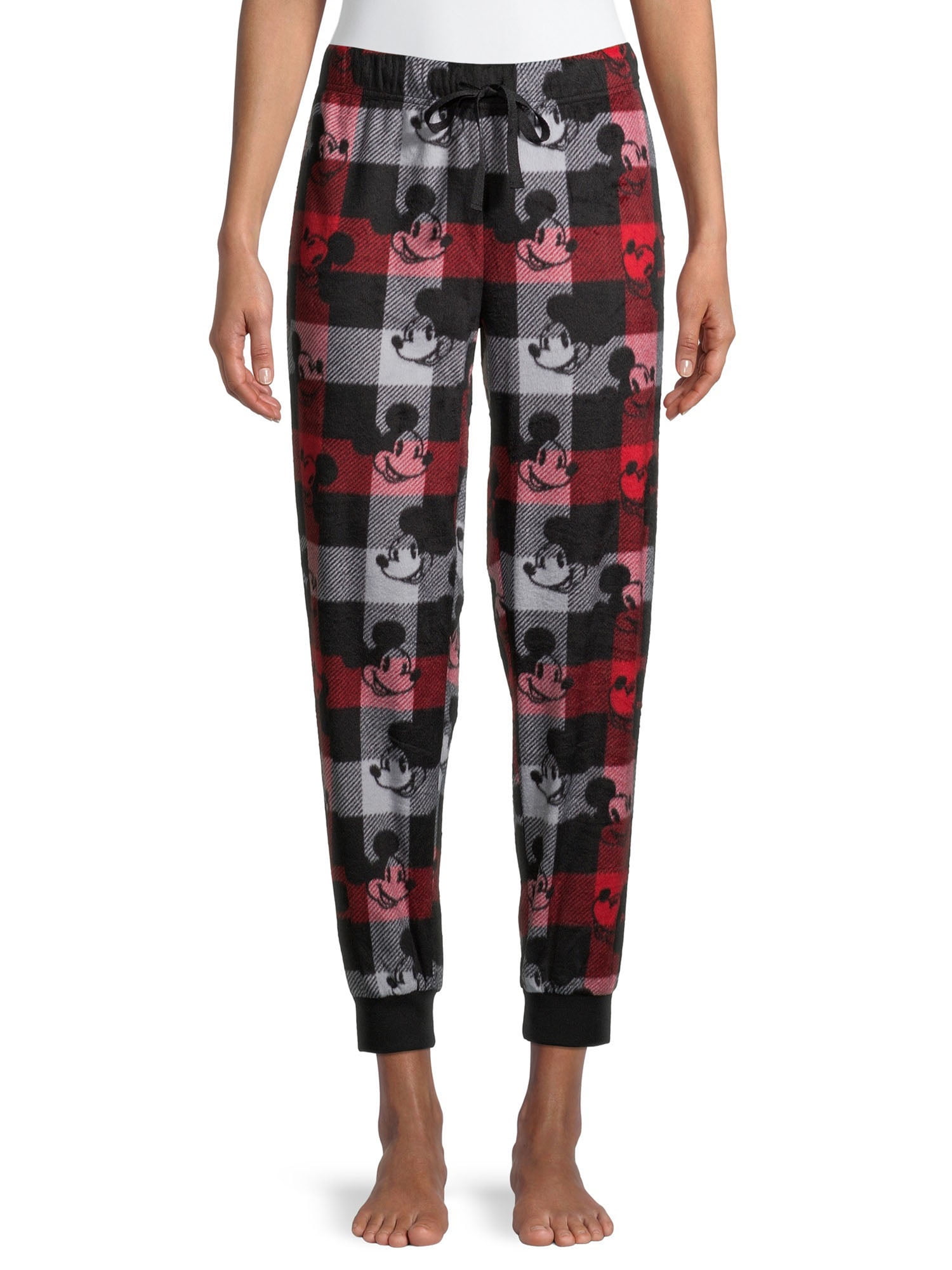 Disney Mickey Mouse Women's and Women's Plus Cuffed Pajama Pants ...