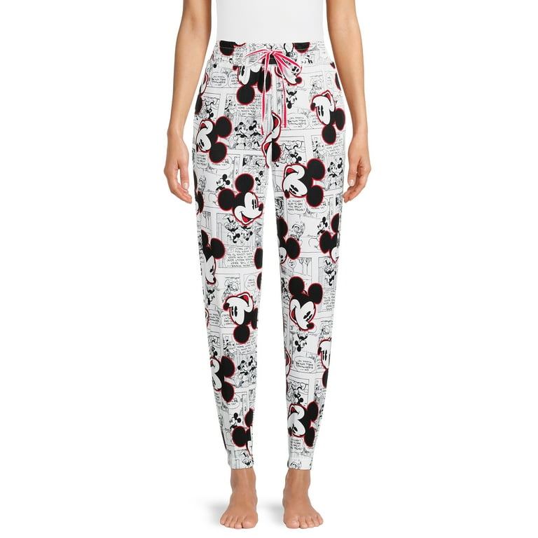 Disney Mickey Mouse Women s and Women s Plus Sleep Joggers Walmart