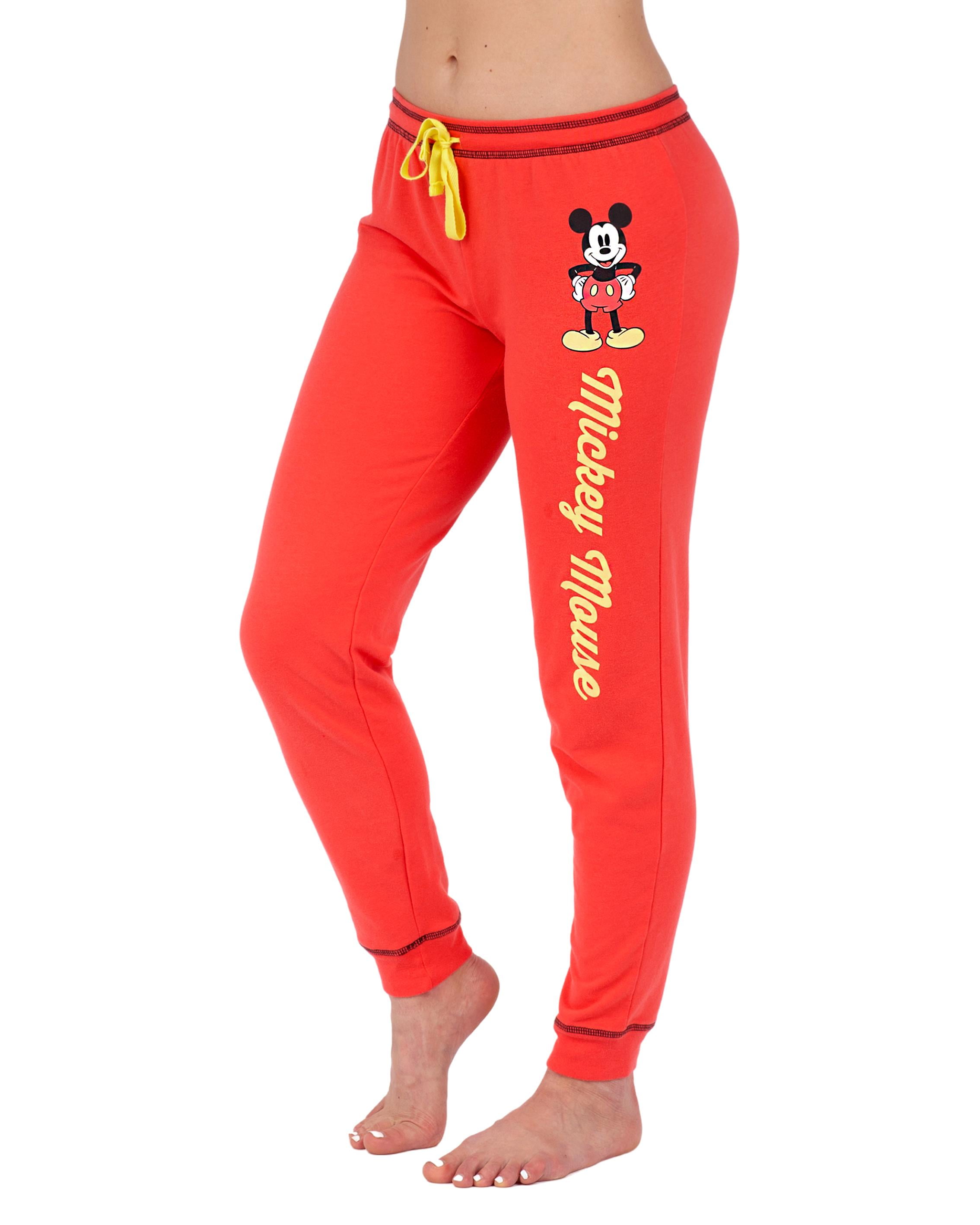 Disney Mickey Mouse Womens Jogger Pants Lounge Sweat Bottoms Mickey Size S