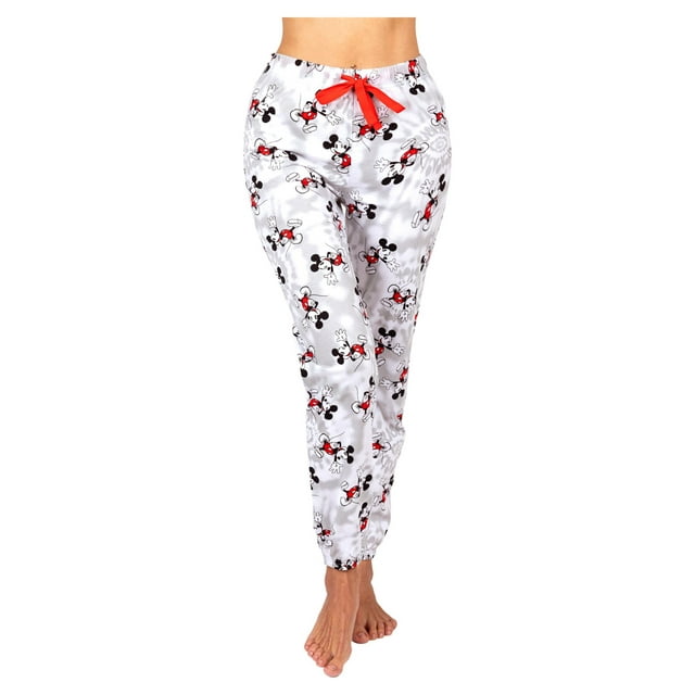 Disney Mickey Mouse Womens Pajama Pants, Sleepwear Bottoms, Classic Mickey, Size: M