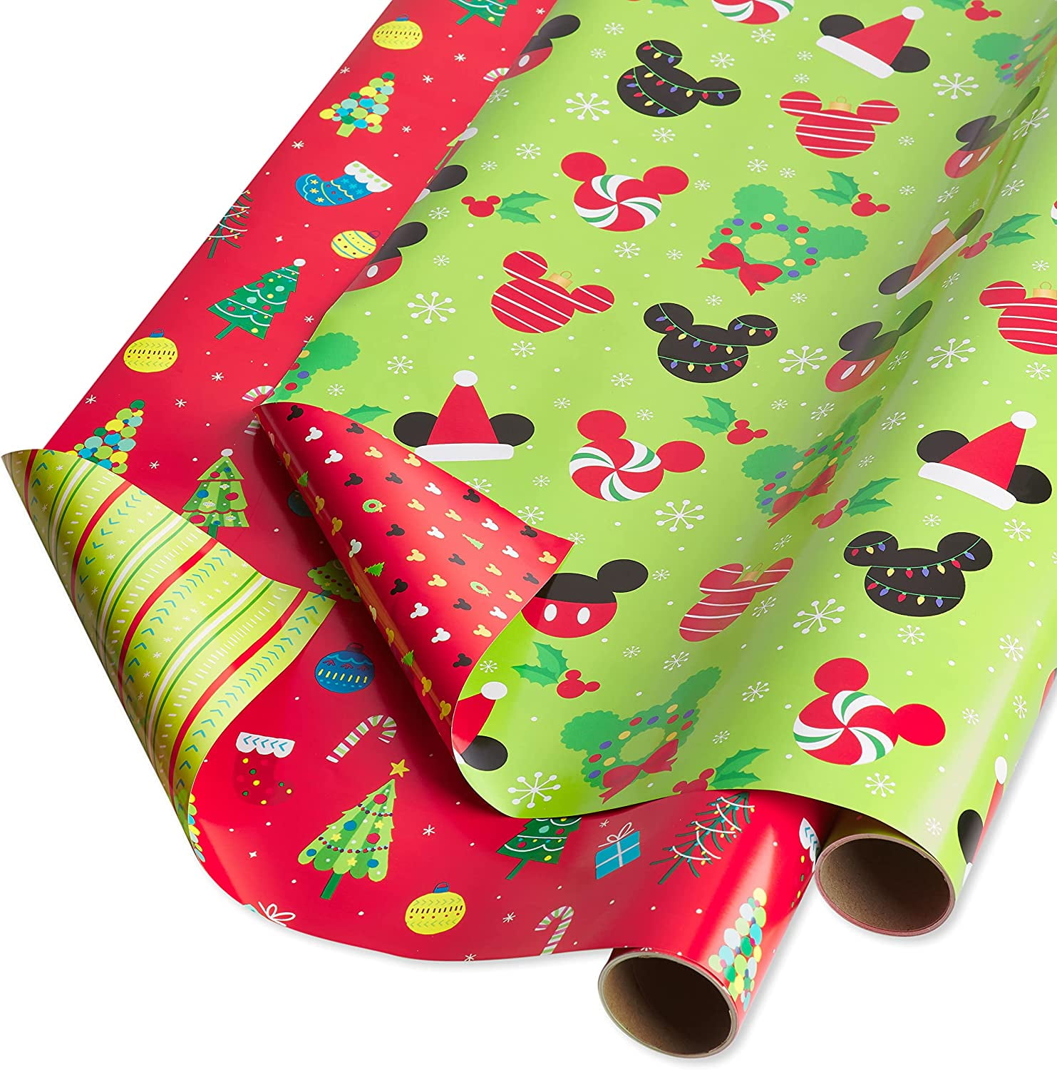 Disney Mickey Mouse Wrapping Paper Bundle for Kids, DoubleSided