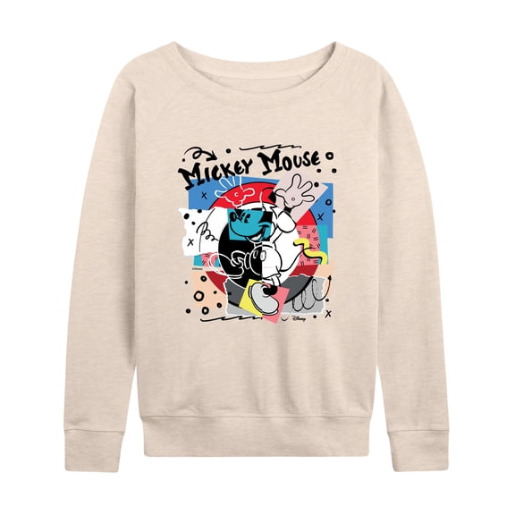 Disney - Mickey Mouse Yin Yang - Women's Lightweight French Terry Long Sleeve Shirt