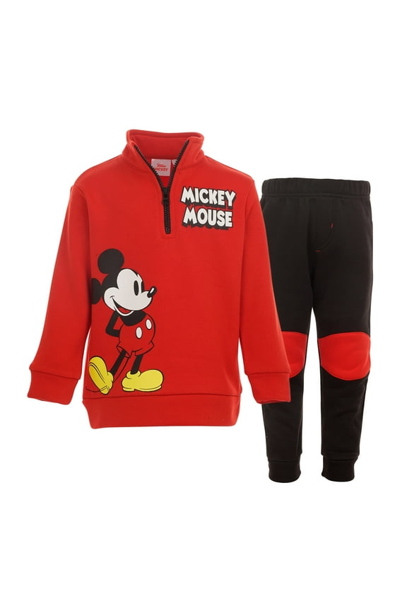 Mickey Mouse Zip Up Sweatshirt & Pants, (Boys)