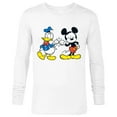 thumbnail image 1 of Disney Mickey Mouse and Donald Duck Best Friends - Long Sleeve T-Shirt for Men -Customized-White, 1 of 5