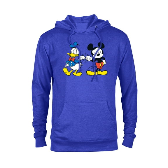 Disney Mickey Mouse and Donald Duck Best Friends - Pullover Hoodie for Adults -Customized-Royal Heather
