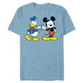 thumbnail image 1 of Disney Mickey Mouse and Donald Duck Best Friends - Short Sleeve Blended T-Shirt for Adults -Customized-Ocean Blue, 1 of 5