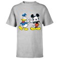 thumbnail image 1 of Disney Mickey Mouse and Donald Duck Best Friends - Short Sleeve T-Shirt for Kids -Customized-Athletic Heather, 1 of 5