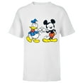thumbnail image 1 of Disney Mickey Mouse and Donald Duck Best Friends - Short Sleeve T-Shirt for Kids -Customized-White, 1 of 5