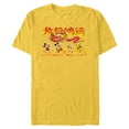 thumbnail image 1 of Disney Mickey Mouse and Friends 2024 Lunar New Year Dragon - Short Sleeve Blended T-Shirt for Adults - Customized-Yellow, 1 of 5