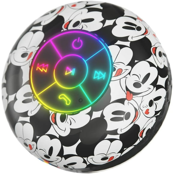 Disney Mickey Mouse and Friends Bluetooth Shower Speaker - Splashproof, Touch Controls, 5HR Playtime
