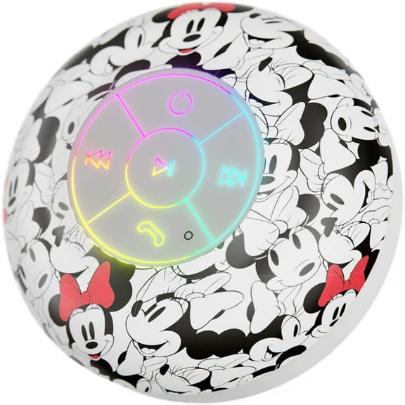 Disney Mickey Mouse and Friends Bluetooth Shower Speaker - Splashproof, Touch Controls, 5HR Playtime