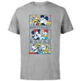 thumbnail image 1 of Disney Mickey Mouse and Friends Confetti Crew Birthday Squad - Short Sleeve Cotton T-Shirt for Adults - Customized-Athletic Heather, 1 of 5