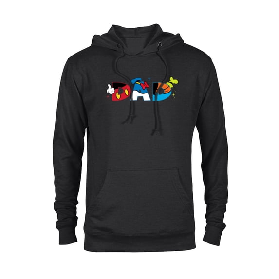 Disney Mickey Mouse and Friends Dad Father’s Day Birthday - Pullover Hoodie for Adults - Customized-Black