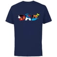 thumbnail image 1 of Disney Mickey Mouse and Friends Dad Father’s Day Birthday - Short Sleeve Cotton T-Shirt for Adults - Customized-Navy, 1 of 5