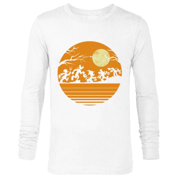 Disney Mickey Mouse and Friends Halloween - Long Sleeve T-Shirt for Men - Customized-White