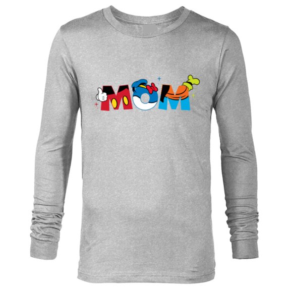 Disney Mickey Mouse and Friends Mom Mother’s Day Birthday - Long Sleeve T-Shirt for Men - Customized-Athletic Heather