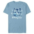 thumbnail image 1 of Disney Mickey Mouse and Minnie Mouse Birthday Crew Retro - Short Sleeve Blended T-Shirt for Adults - Customized-Ocean Blue, 1 of 5