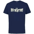 thumbnail image 1 of Disney Mickey Mouse and Minnie Mouse Halloween The Horror! - Short Sleeve Cotton T-Shirt for Adults - Customized-Athletic Navy, 1 of 5
