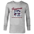 thumbnail image 1 of Disney Mickey Mouse and Minnie Mouse Happiness Retro Vintage - Long Sleeve T-Shirt for Men - Customized-Athletic Heather, 1 of 5