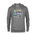 thumbnail image 1 of Disney Mickey Mouse and Minnie Mouse Hello Easter Retro - Pullover Hoodie for Adults - Customized-Athletic Heather, 1 of 5