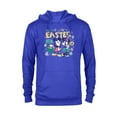 thumbnail image 1 of Disney Mickey Mouse and Minnie Mouse Hello Easter Retro - Pullover Hoodie for Adults - Customized-Royal, 1 of 5